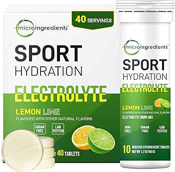 Amazon.com: Fizzy Electrolyte Drink Tablets, 4 Pack (40